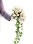 Cream roses bridal bouquet
